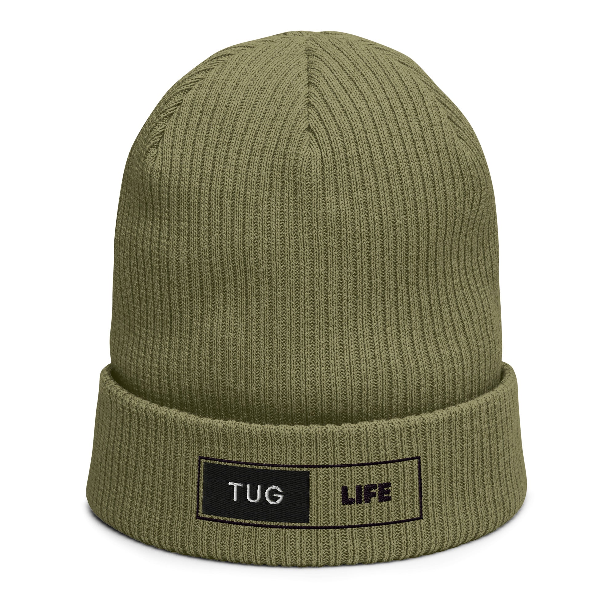 Tug Life Organic ribbed beanie