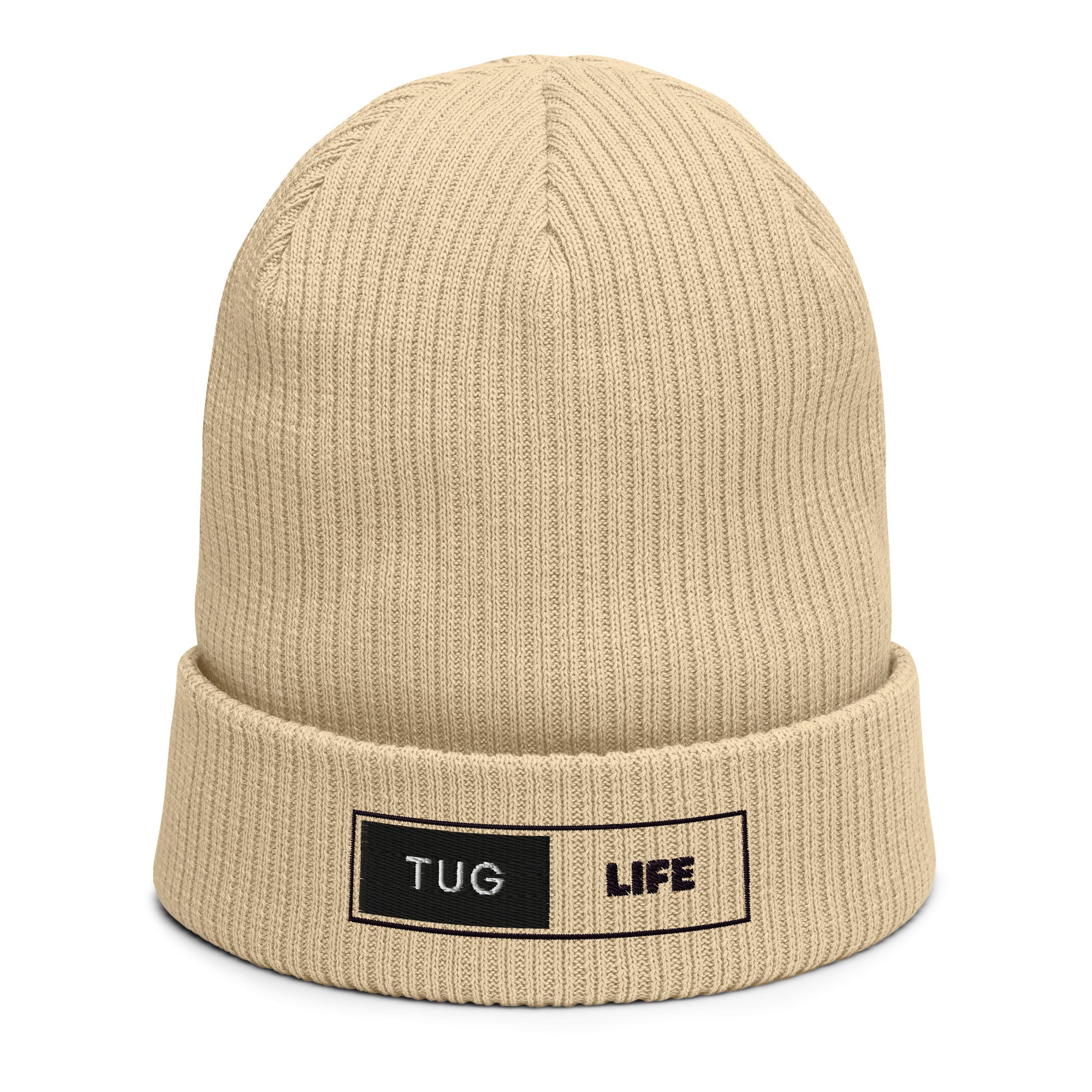 Tug Life Organic ribbed beanie