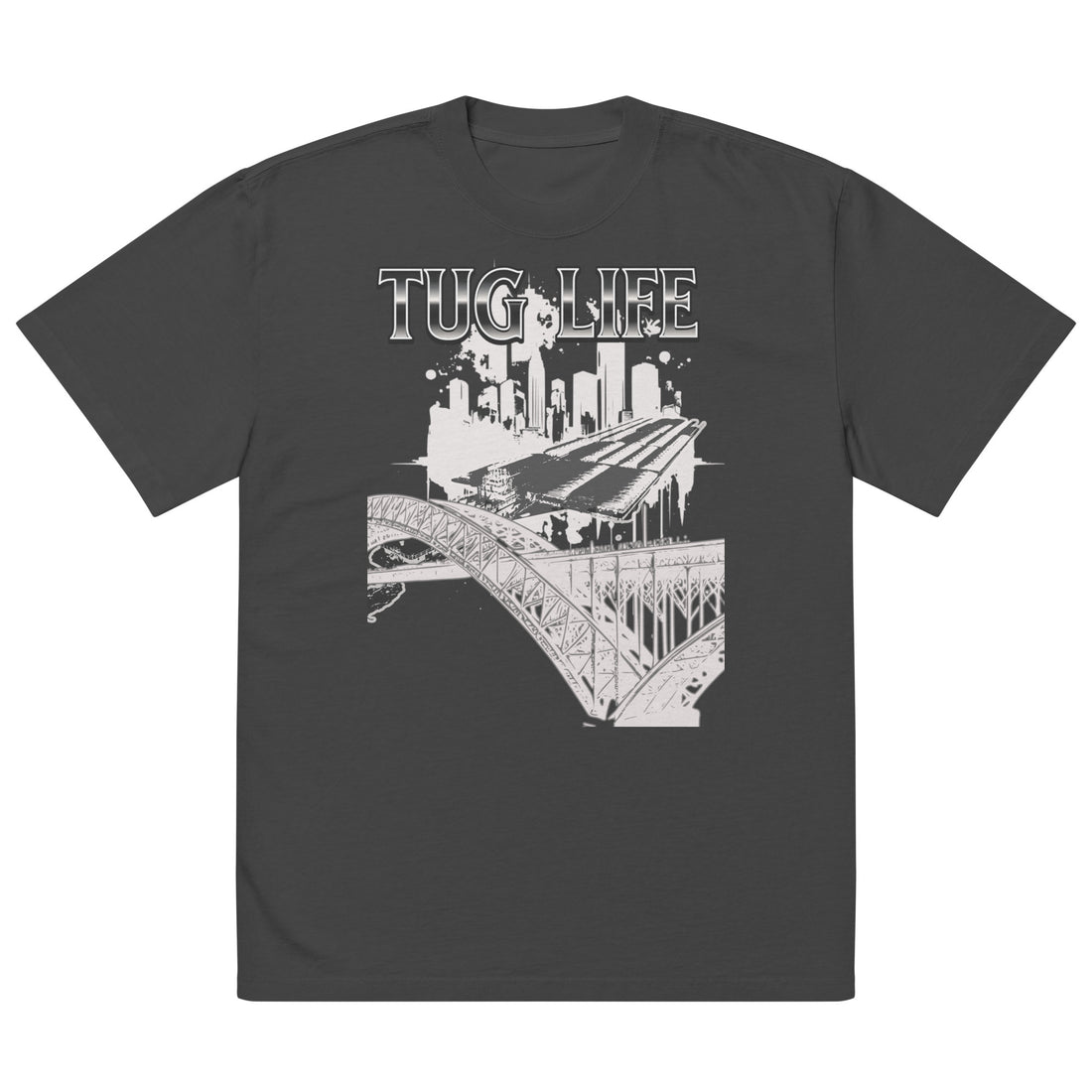 Oversized Tug Life Graphic T