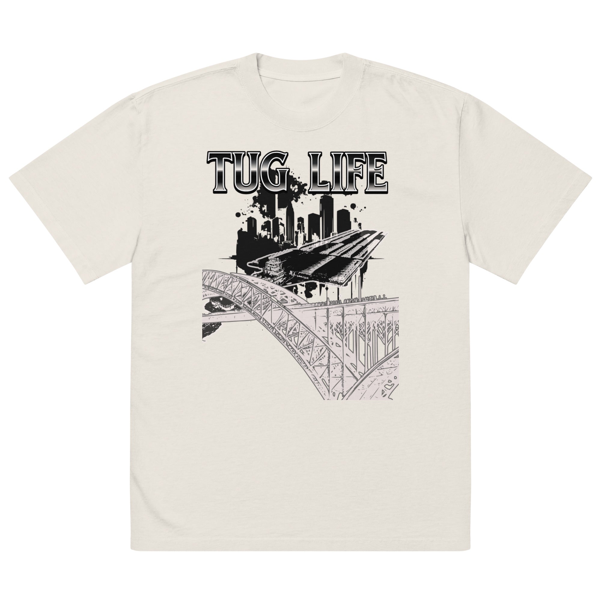 Oversized Tug Life Graphic T