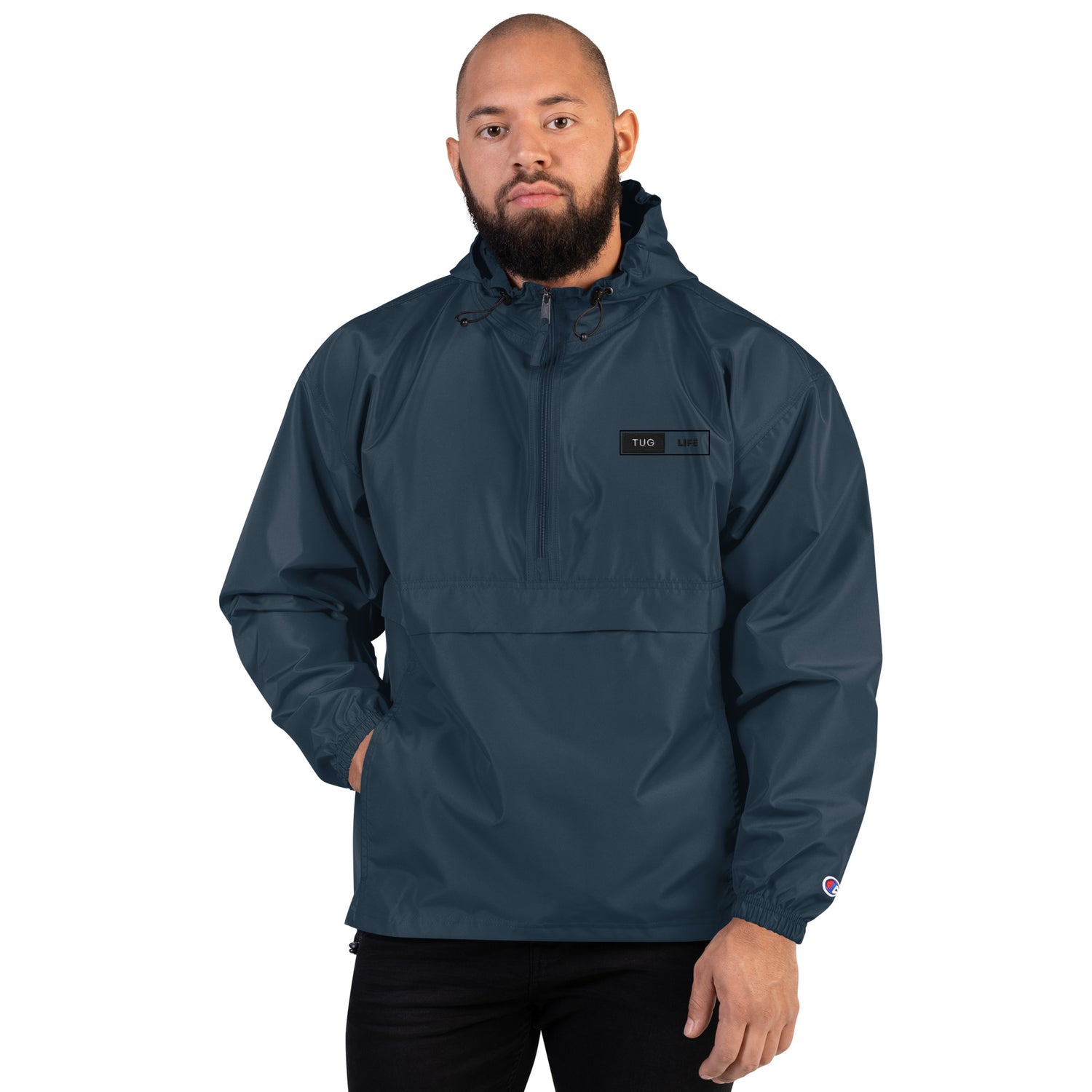 Tug Life Embroidered Champion Packable Jacket