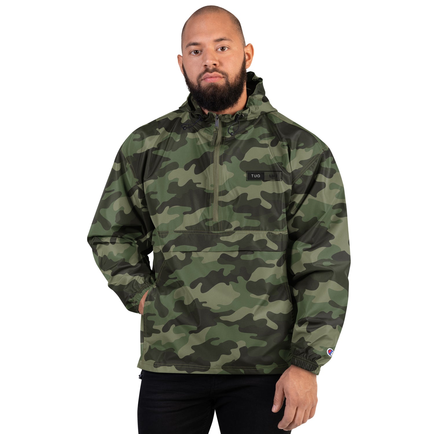 Tug Life Embroidered Champion Packable Jacket