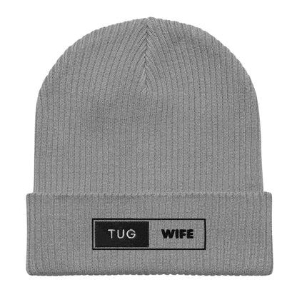 Tug Wife Organic ribbed beanie