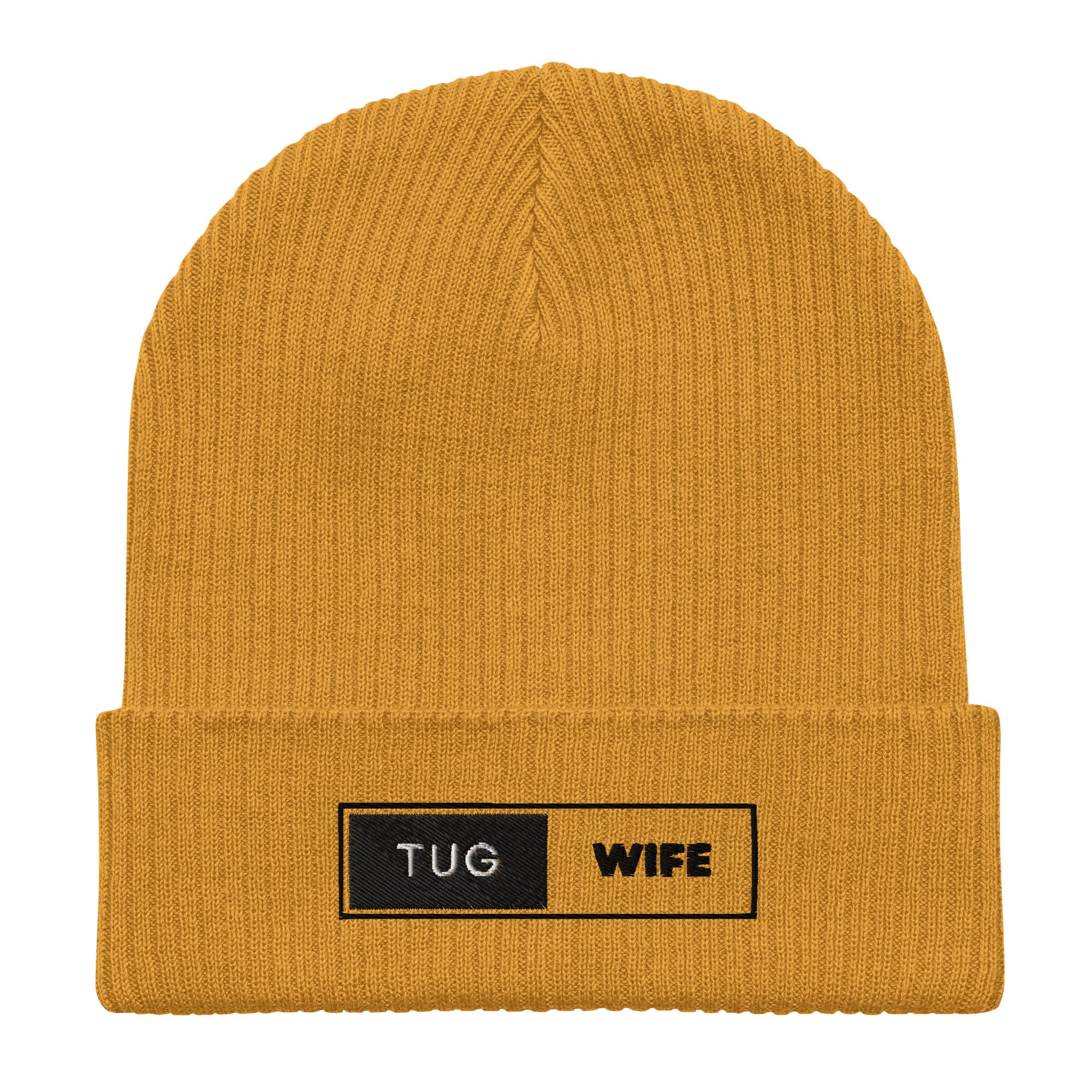 Tug Wife Organic ribbed beanie