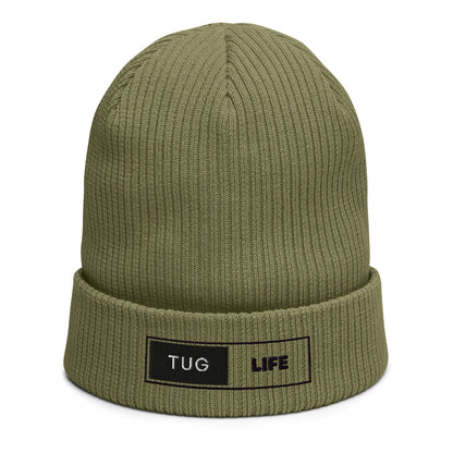 Tug Life Organic ribbed beanie